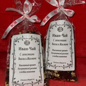 Домашний Иван-чай съ лепестками виолы 🌸